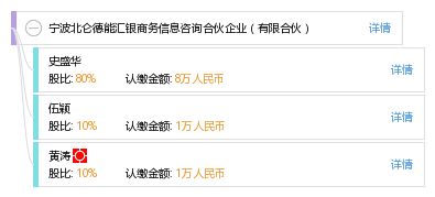 寧波北侖德能匯銀商務信息咨詢合伙企業 有限合伙